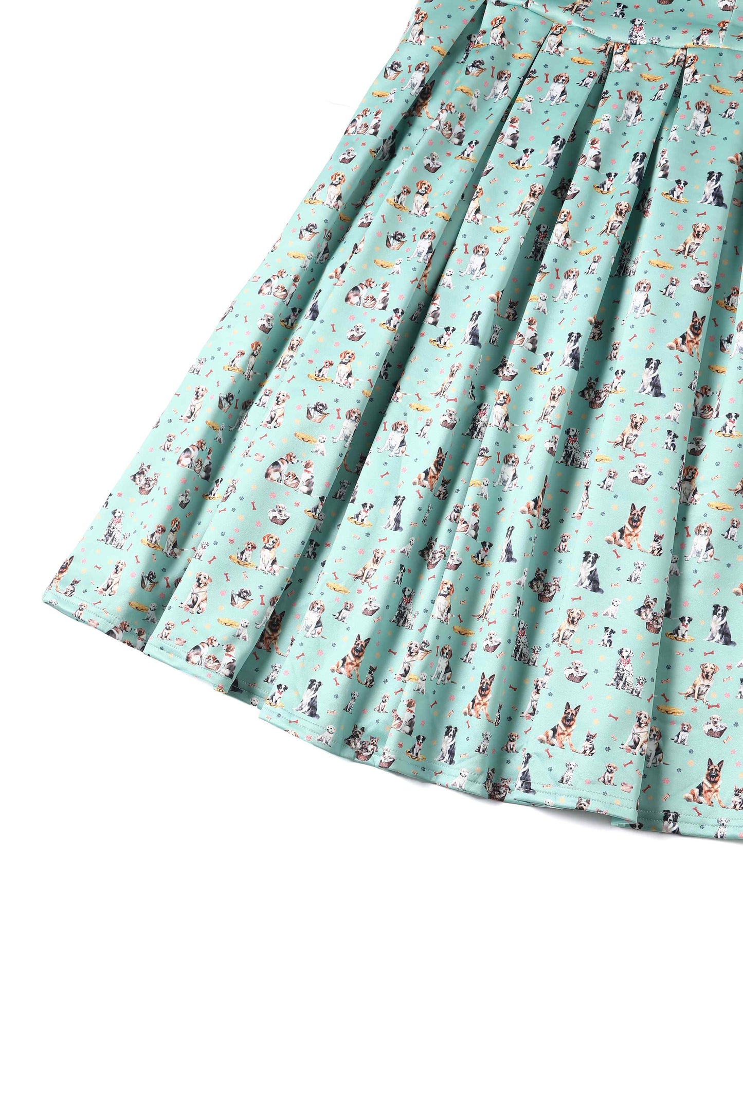 Amanda Green Dog Swing Dress