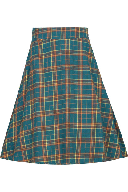 Joyce Green Tartan Skater Skirt