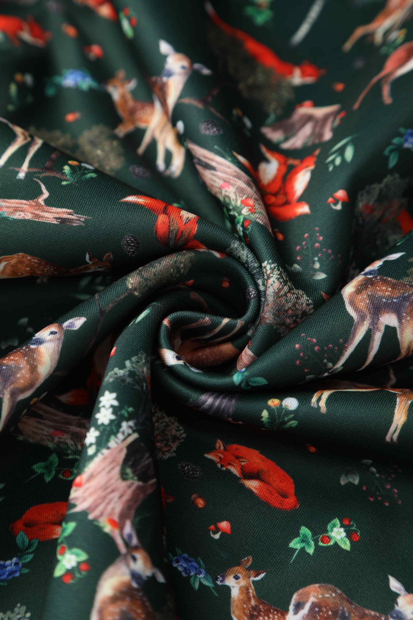 Amanda Green Woodland Fox & Deer Dress