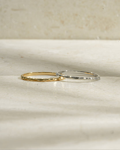 Hammered Stacking Ring