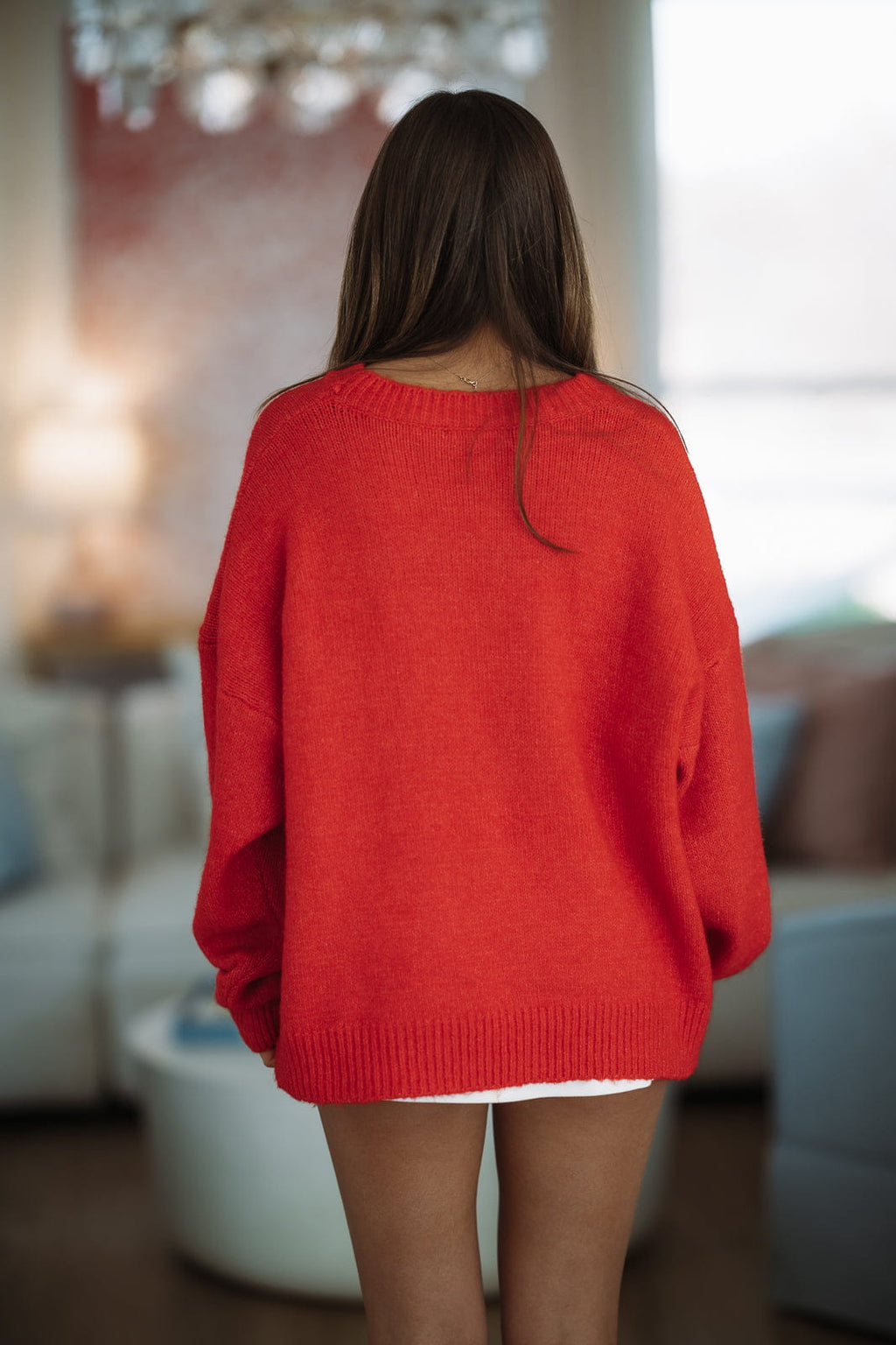 Pawsitively Cozy Sweater - Red