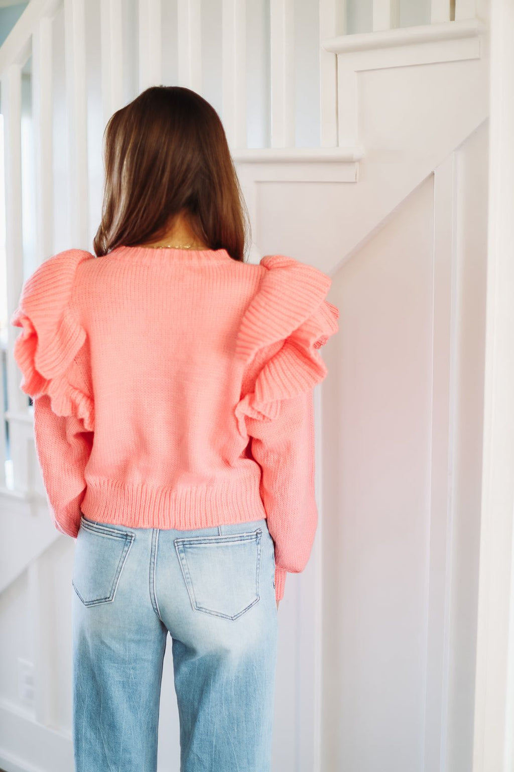 Head in the Clouds Sweater - Pink