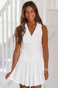 It's My Time Vest Top - White (FINAL SALE)