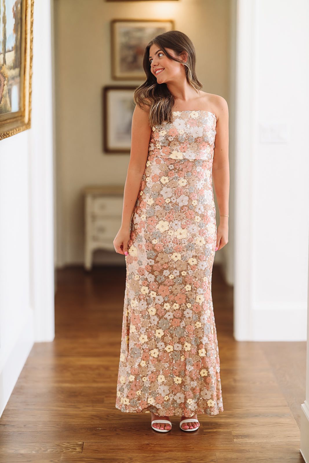 Think I'm in Love Maxi Dress - Rose Gold