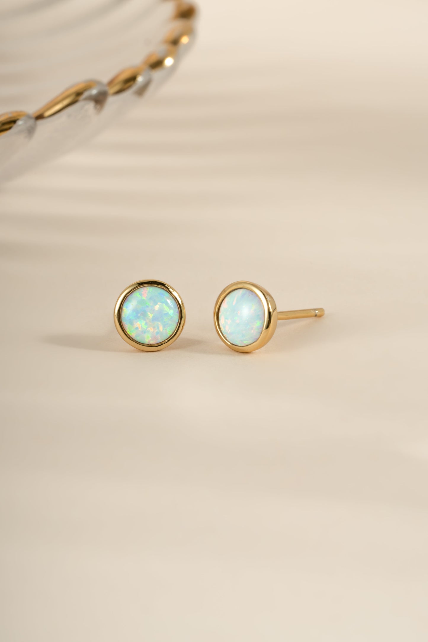 Large Opal Studs