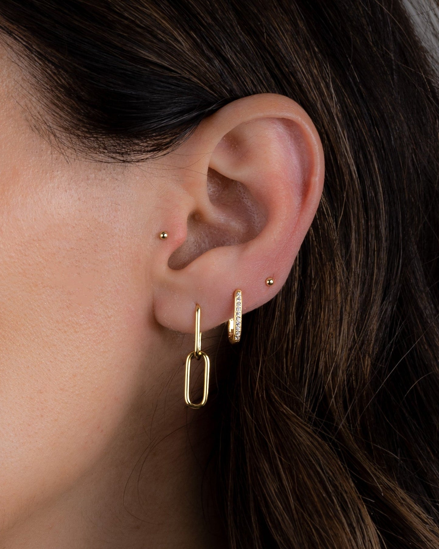 Paperclip Chain Earrings