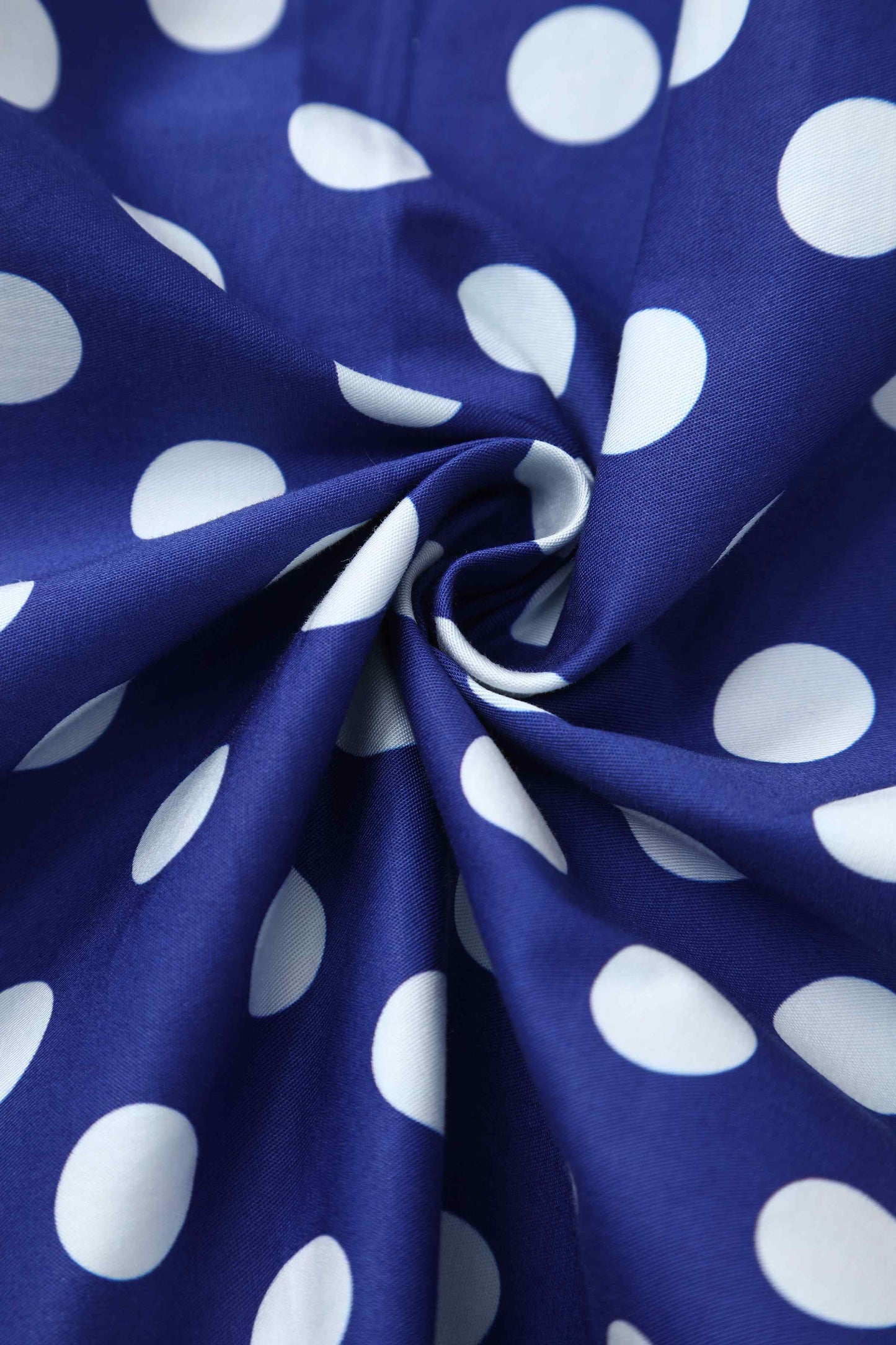 Maisie Navy Polka Dot Full Circle Midi Skirt