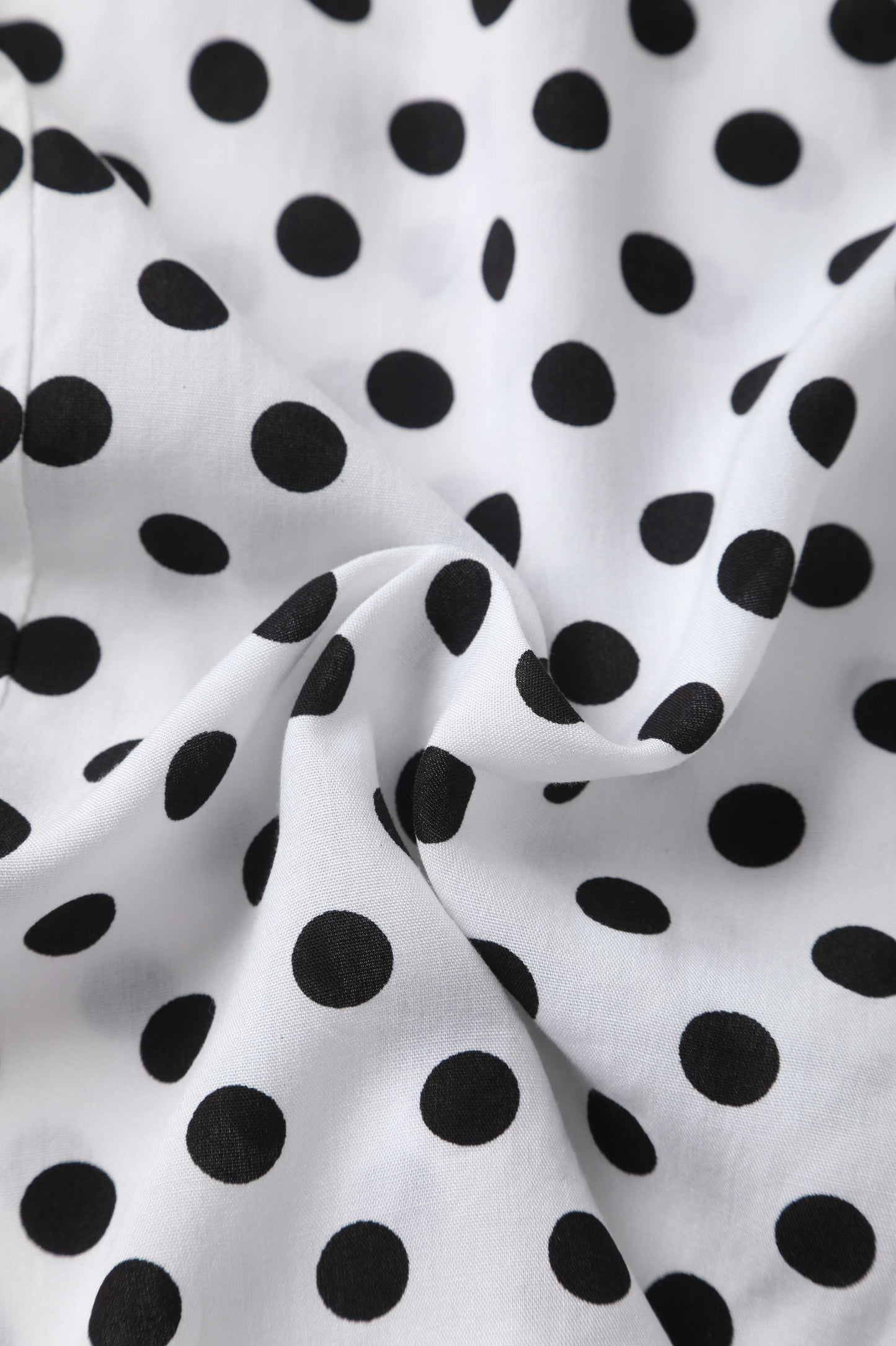 Margaret Polka Dot Long Sleeved Blouse In White