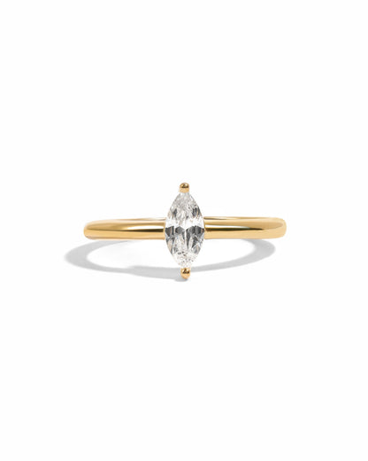 Solitaire Marquise Ring