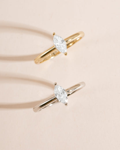 Solitaire Marquise Ring