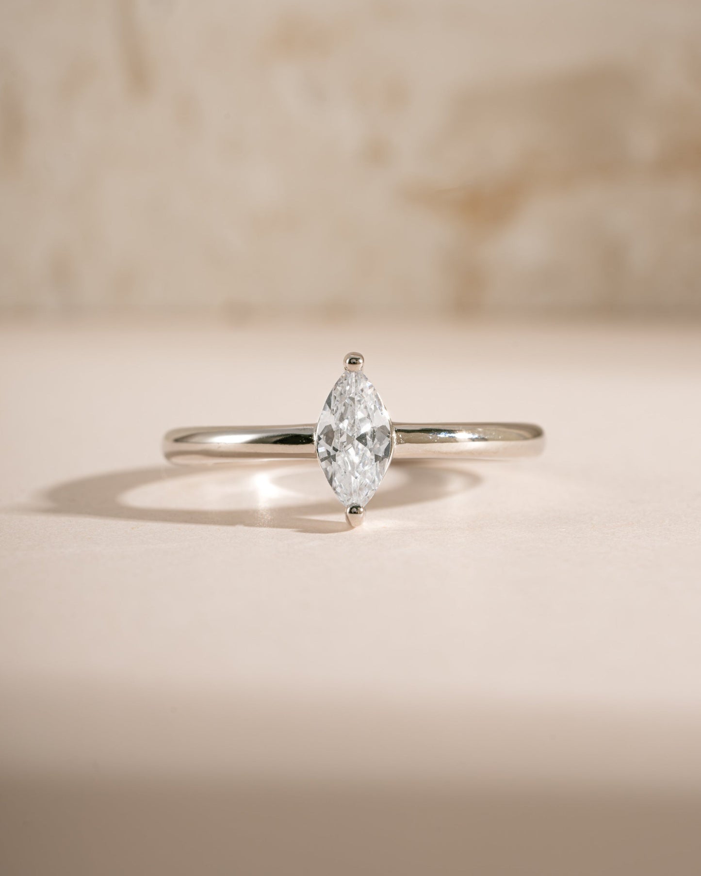 Solitaire Marquise Ring