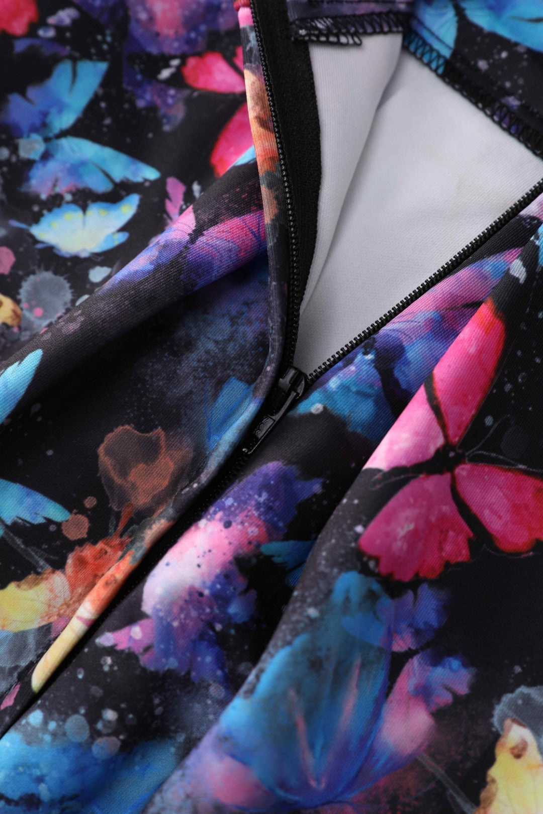 Aisley Midnight Butterfly Box Pleated Skirt
