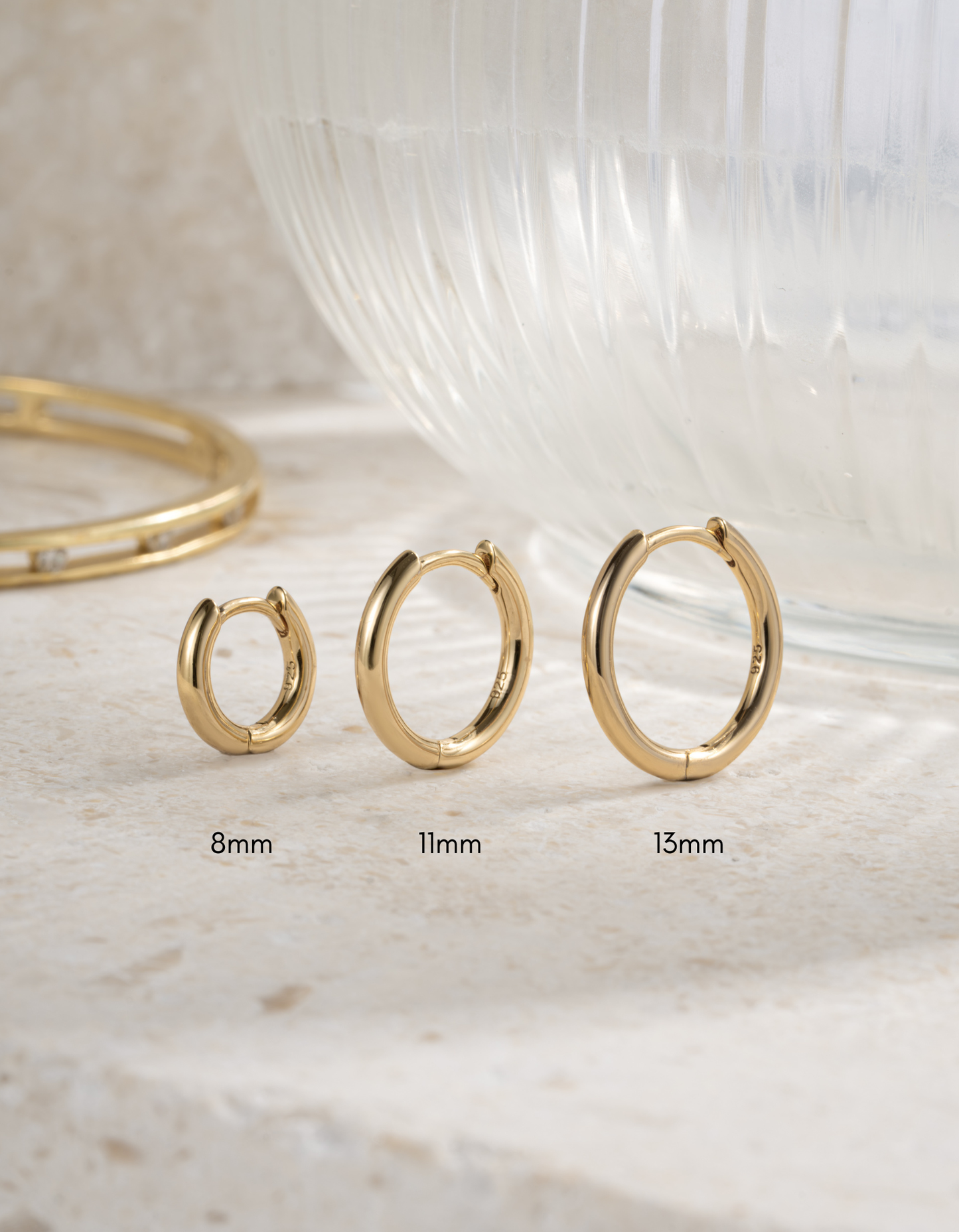 13mm Minimalist Small Hoop Earrings