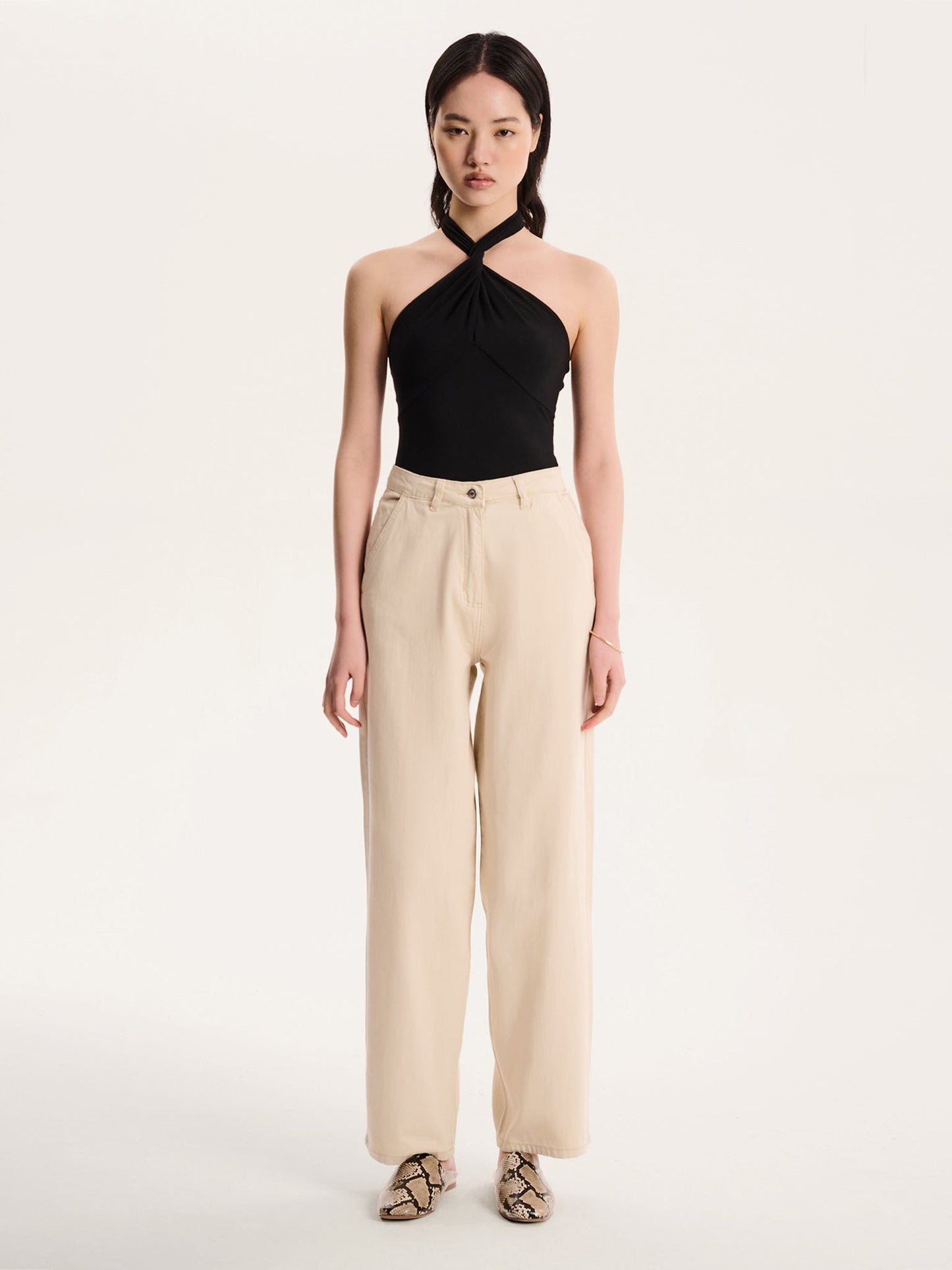 Nelson Halter Top in Black