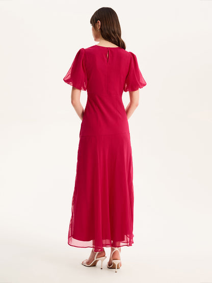 Nola Dress  in Magenta