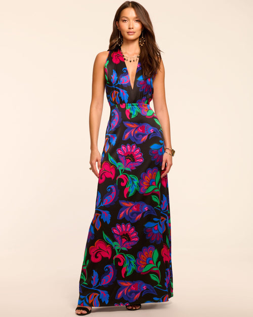 Martin Silk Plunging Gown