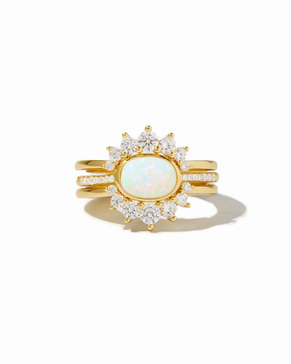 3 Set Opal Ring