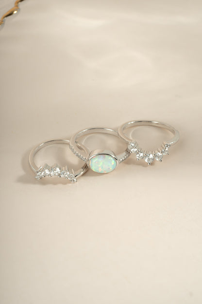 3 Set Opal Ring