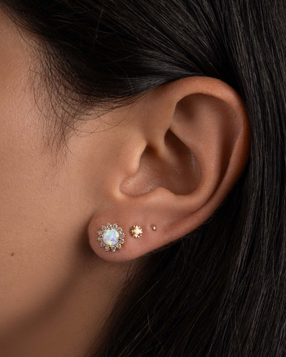 Opal Tiny Sunburst Studs