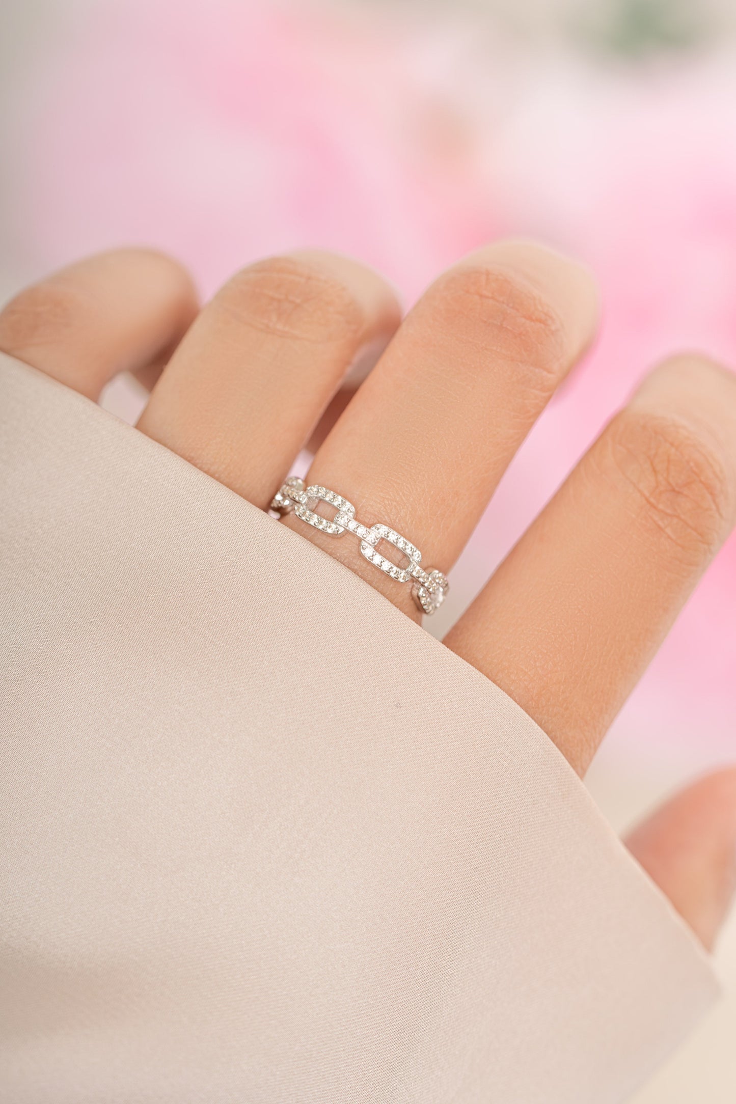 Pavé Link Ring