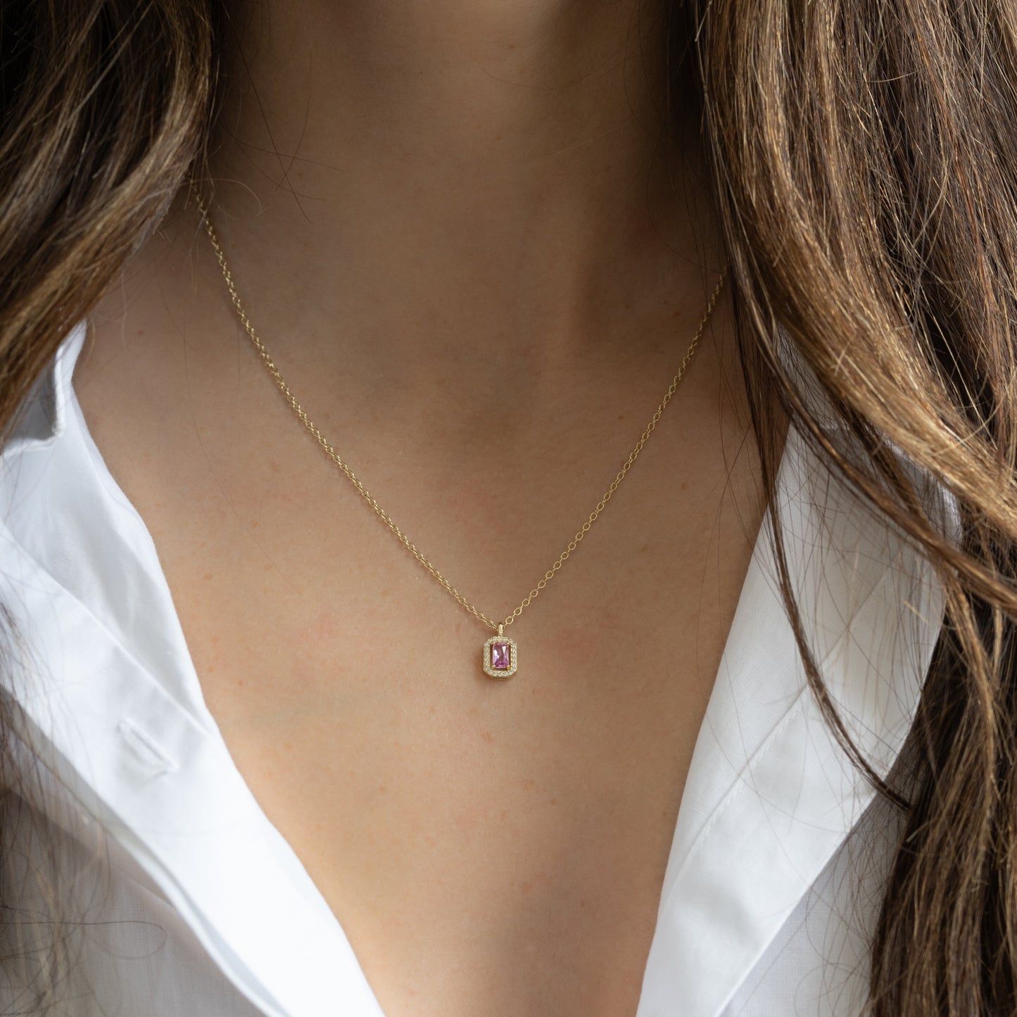 Baguette Necklace