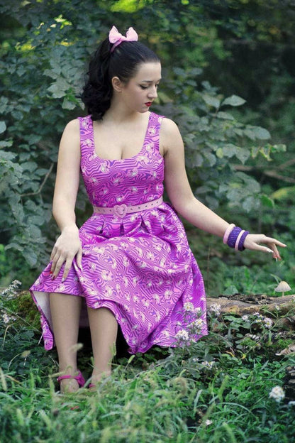 Amanda Pink Cheshire Cat Swing Dress