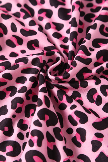 Billie Pink Leopard Print Dress