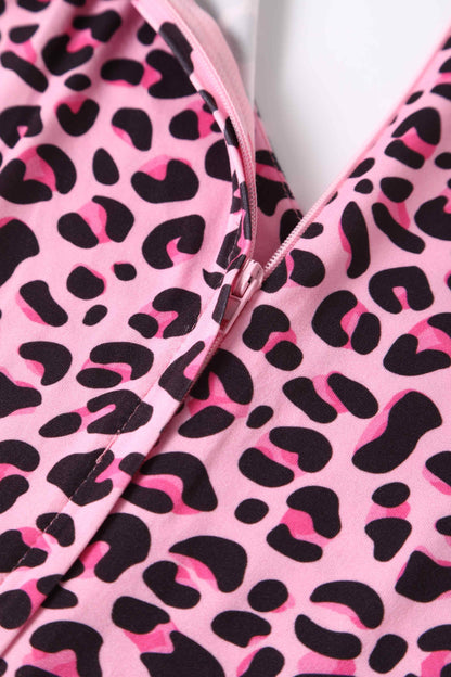 Billie Pink Leopard Print Dress