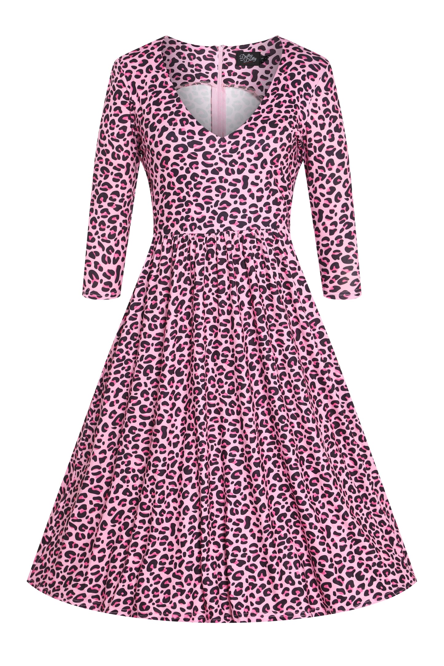 Billie Pink Leopard Print Dress