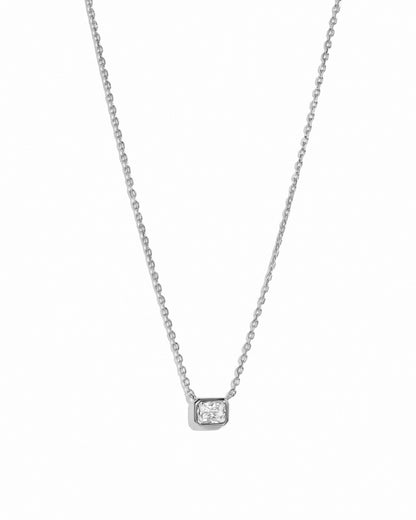 Radiant Bezel Necklace