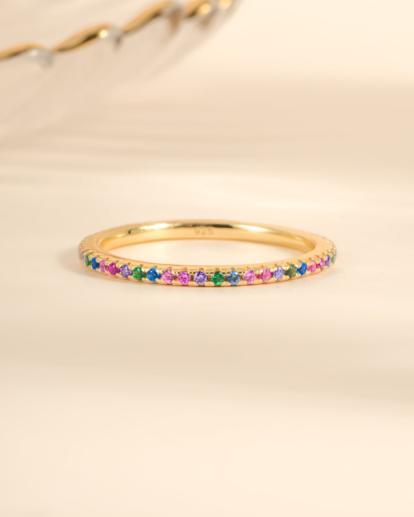 Rainbow Eternity Ring