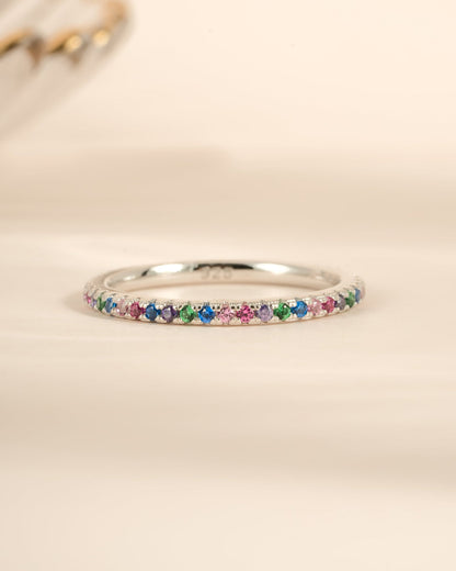Rainbow Eternity Ring