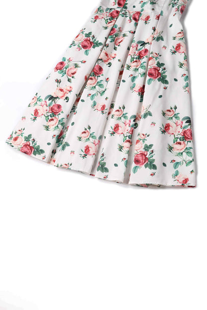 Lily Rose Off Shoulder Midi Dress In White