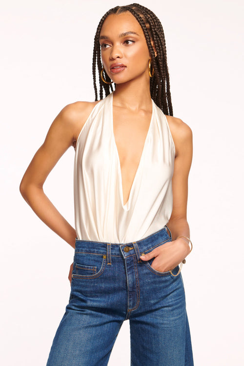 Harriet Silk Halter Tank Top