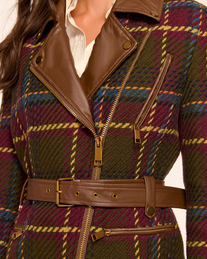 Mullin Plaid Moto Jacket