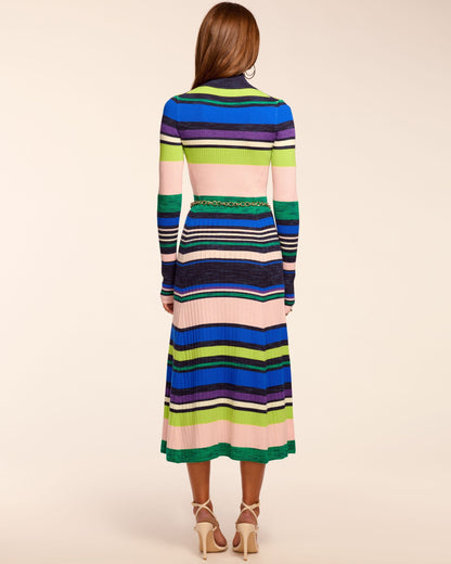 Monaco Merino Mock Neck Midi Dress