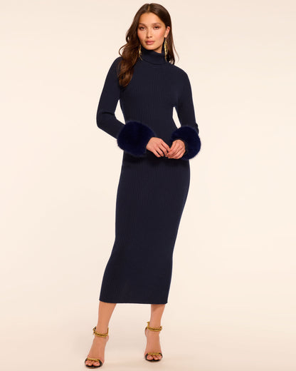 Linda Wool Blend Sweater Midi Dress