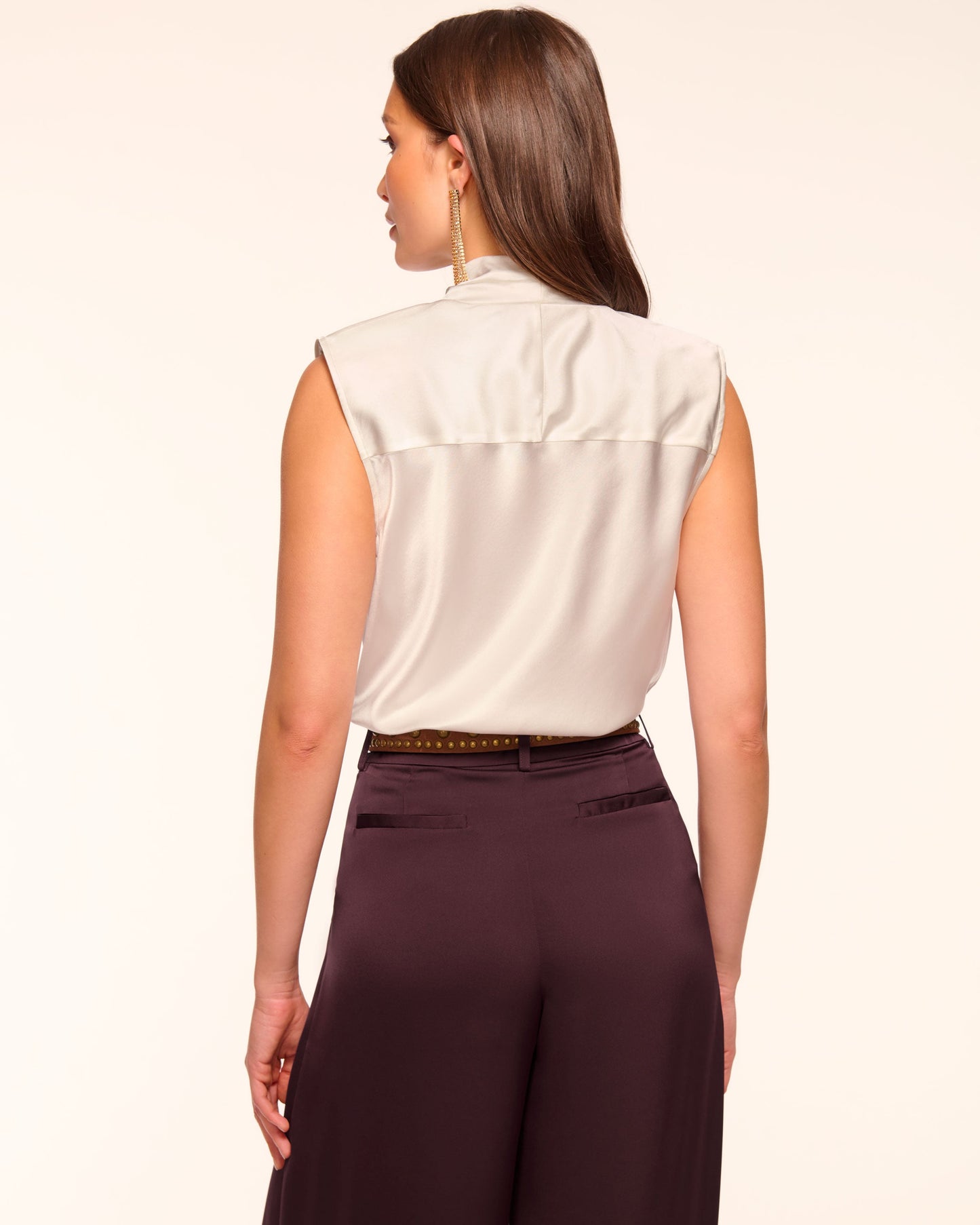 Gregory Silk Cowl Neck Top
