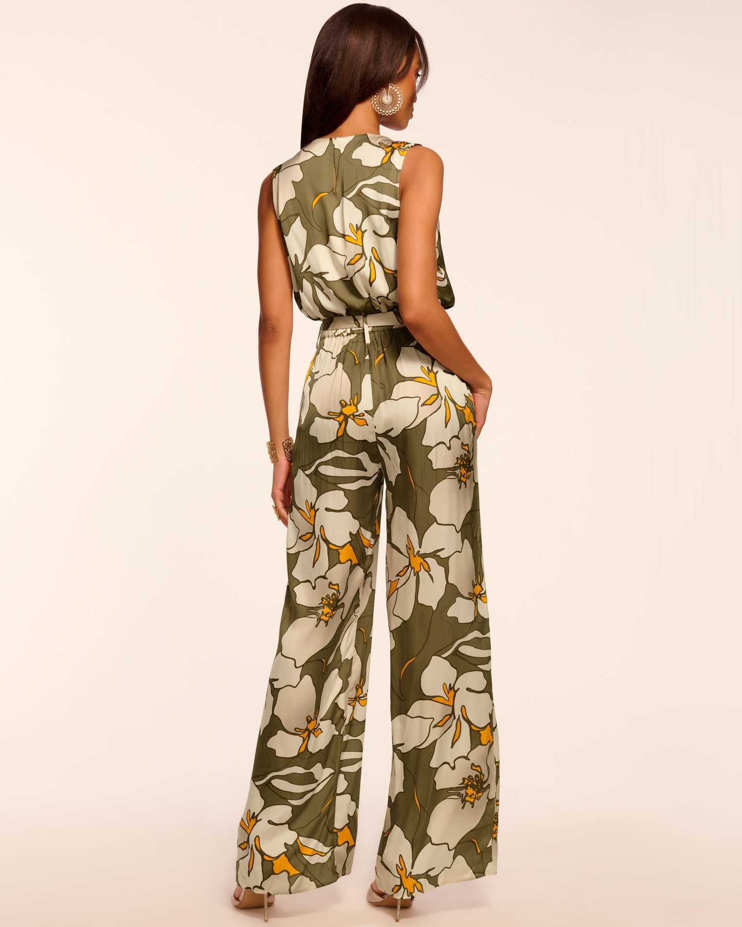Hollie V-Neck Wide Leg Jumpsuit