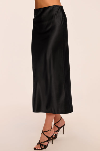 Krisia Silk Slip Midi Skirt