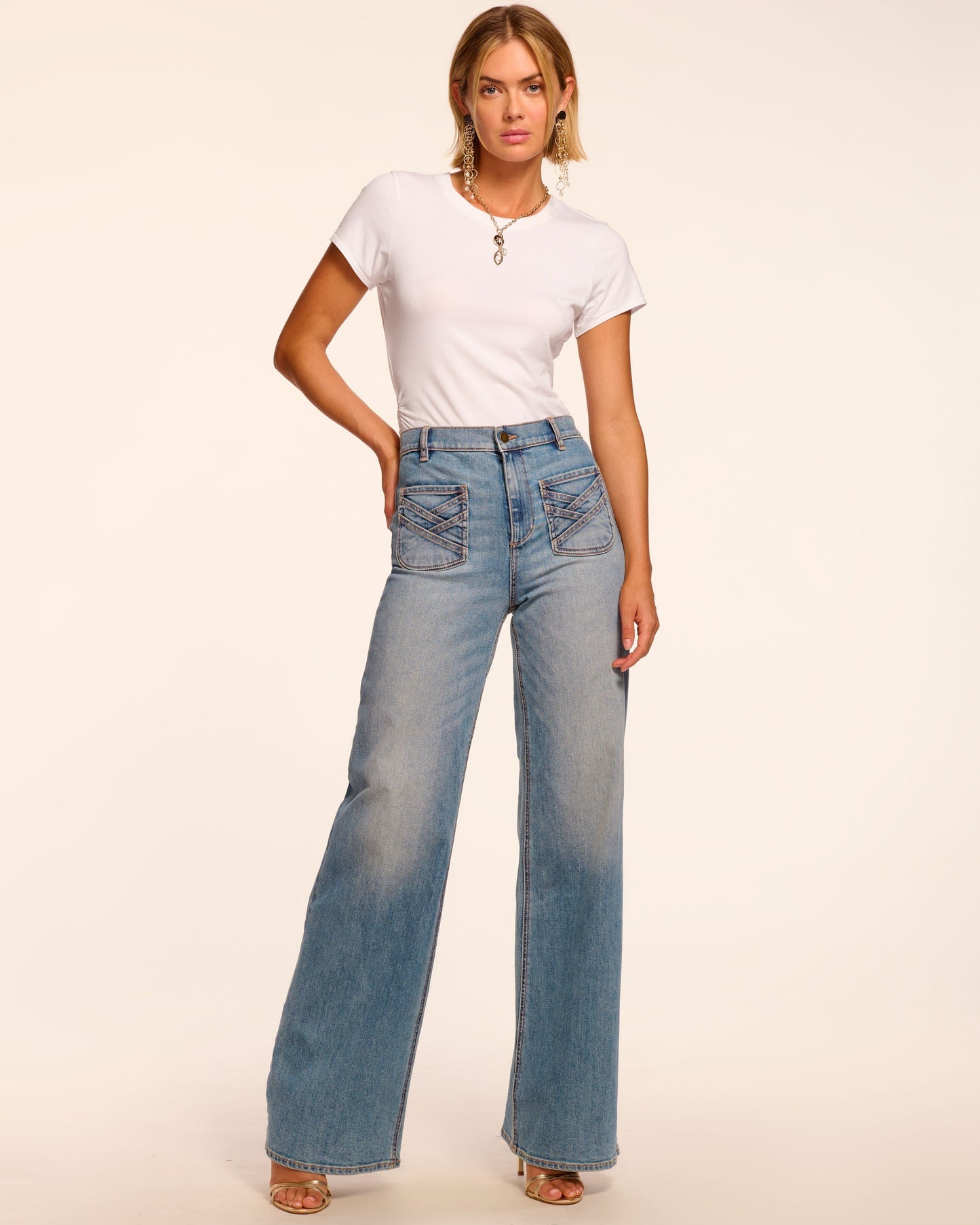 Heidi High-Rise Wide Leg Braided Jean
