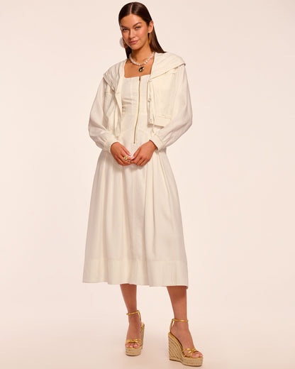 Moira Zip Front Midi Dress