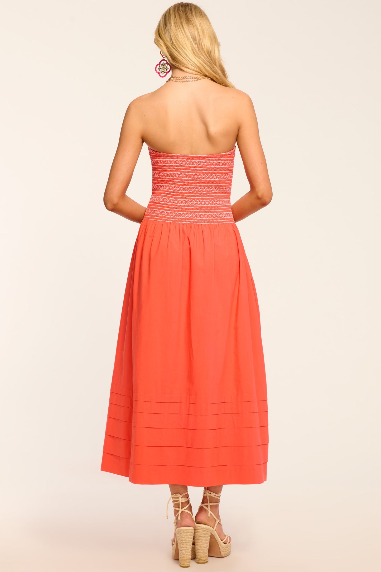 Jace Cotton Poplin Smocked Maxi Dress