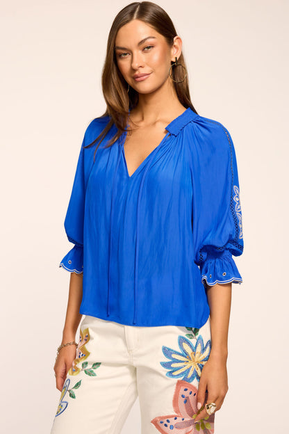 Haven Embellished V-Neck Top