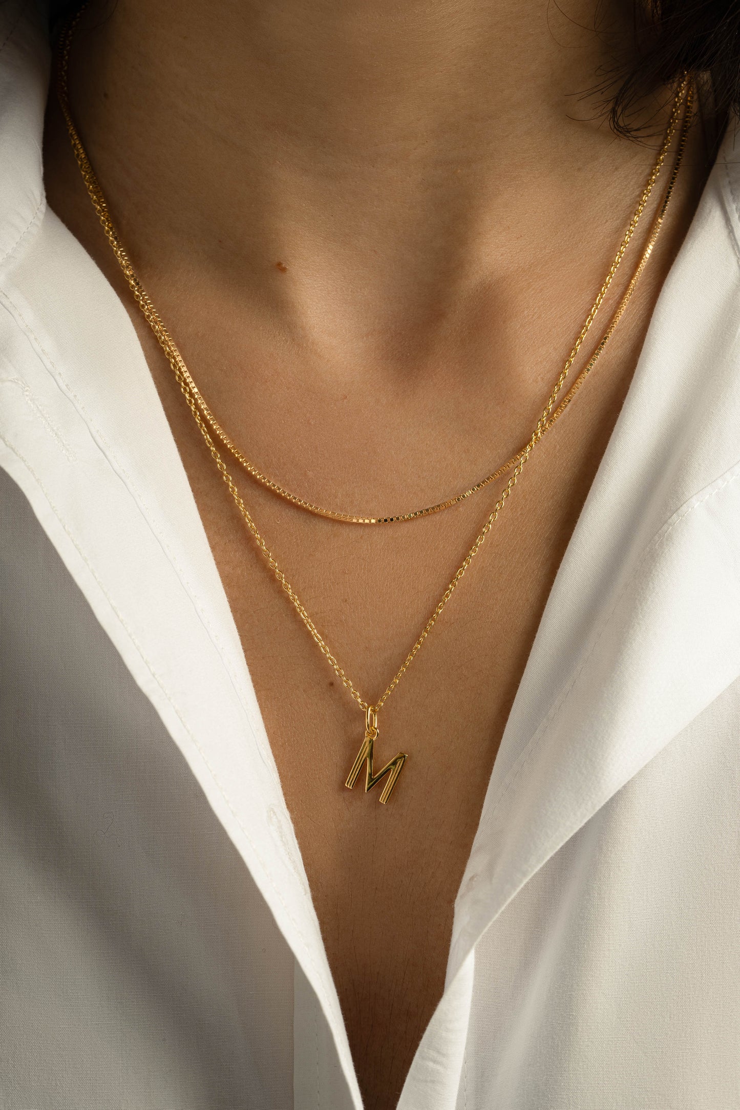 Plain Initial Necklaces