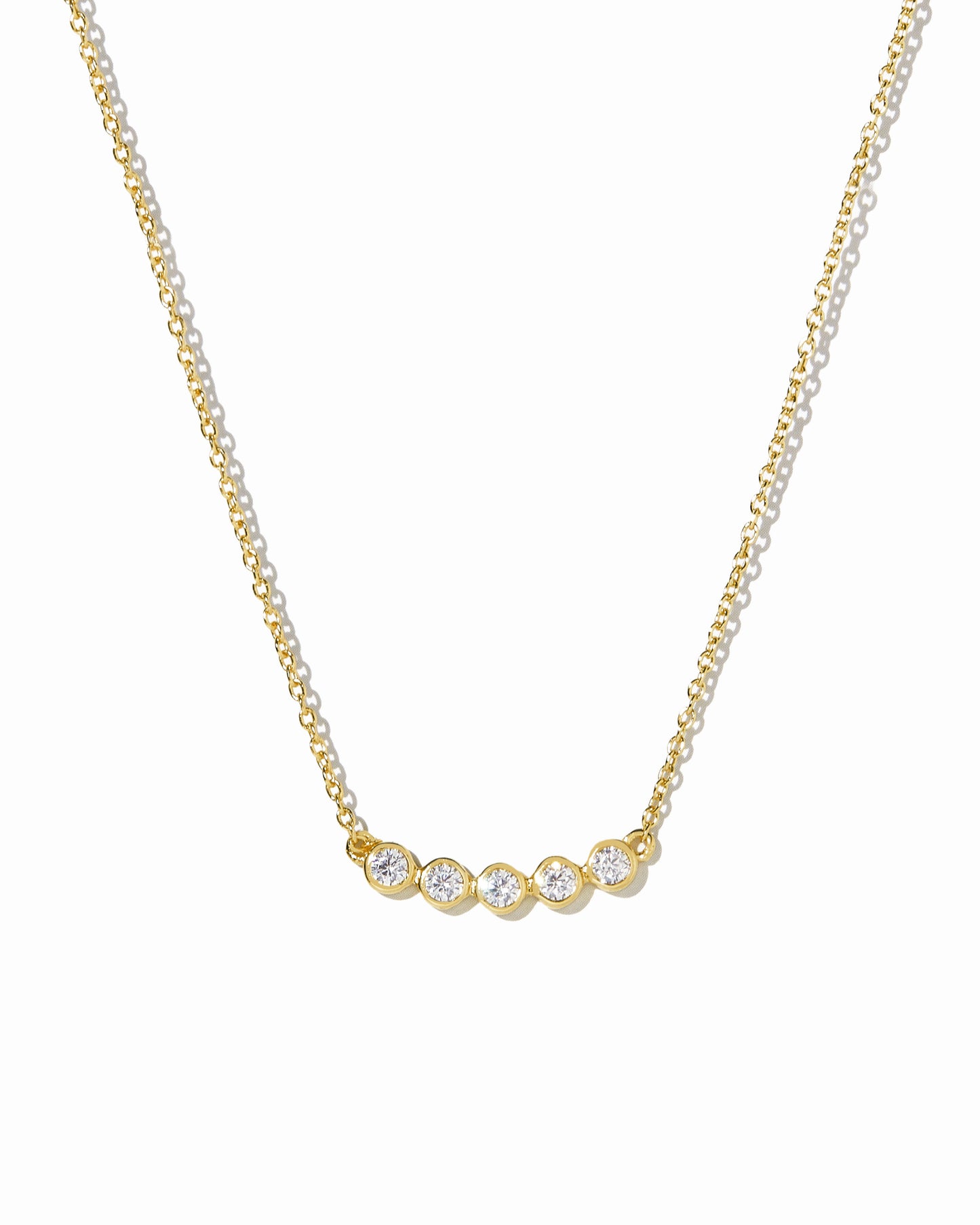 Five Stone Bar Necklace
