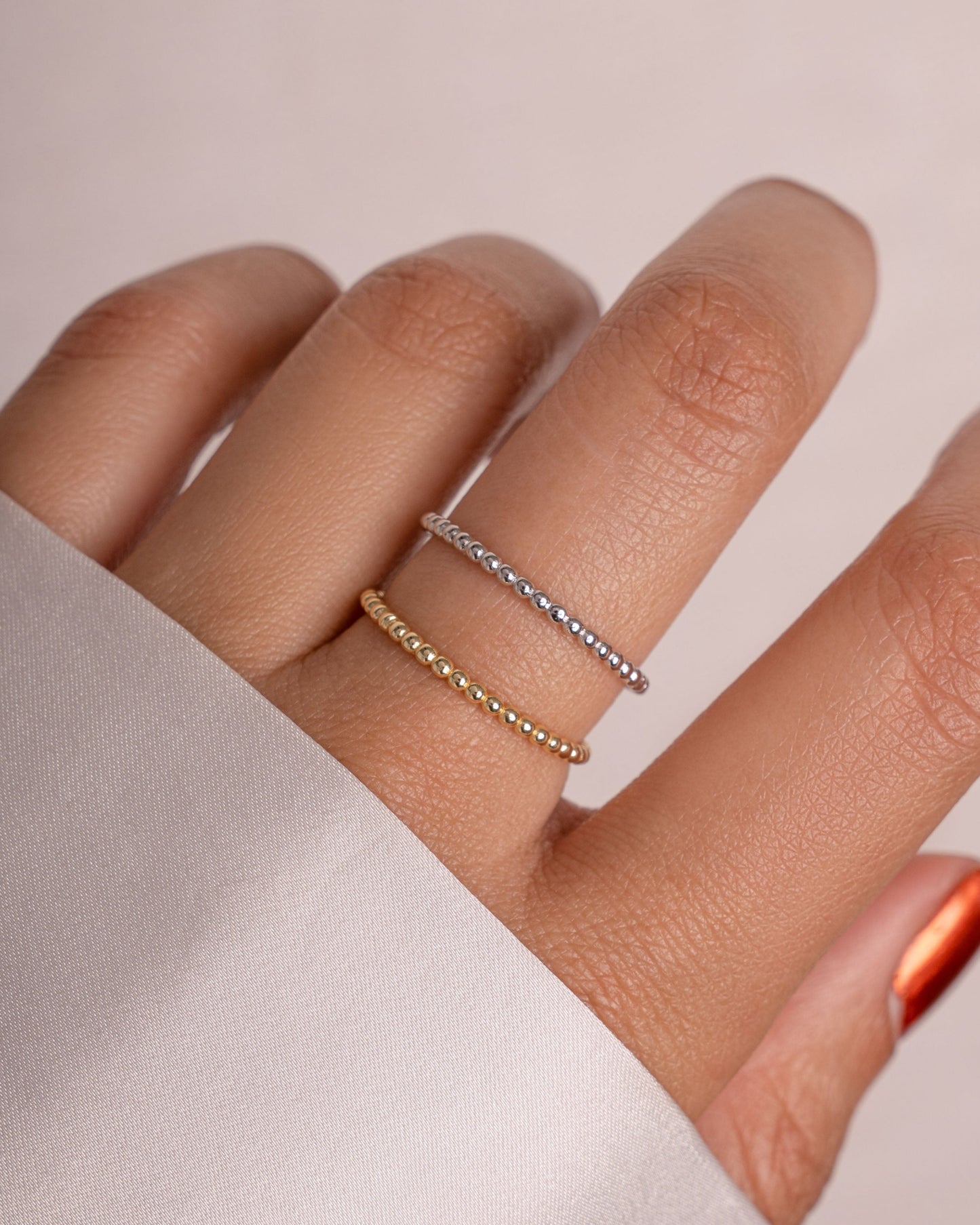 Plain Beaded Ring