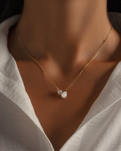 Toi et Moi Pearl Necklace