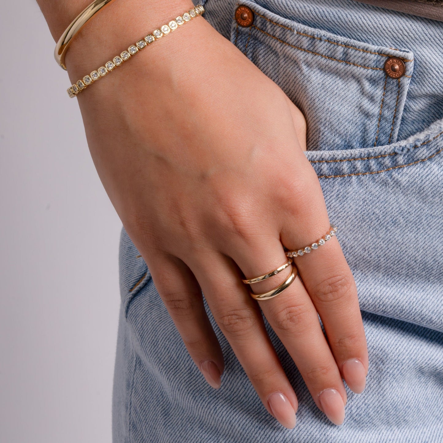 Studded Stacking Ring