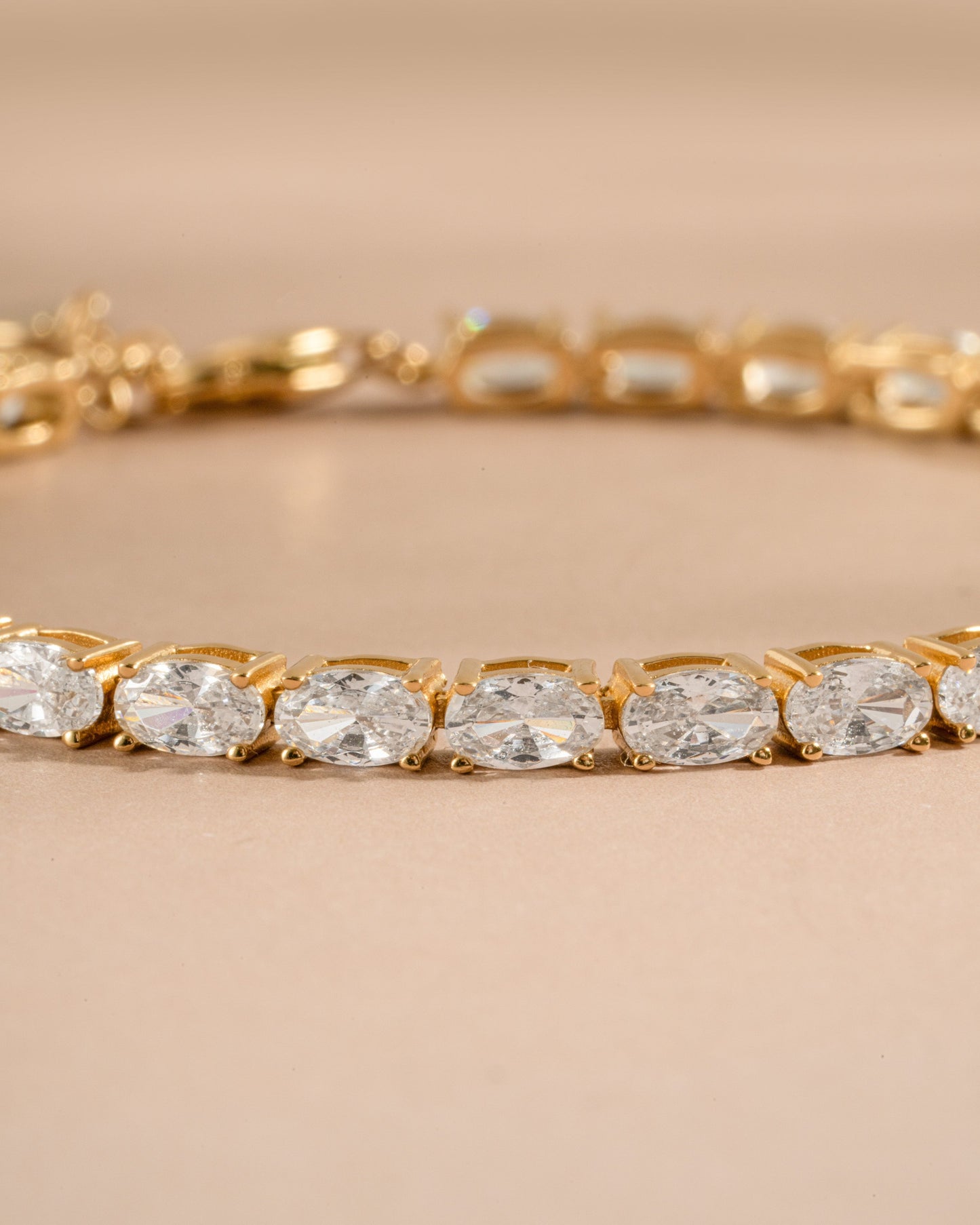 Oval Stone Tennis Bracelet